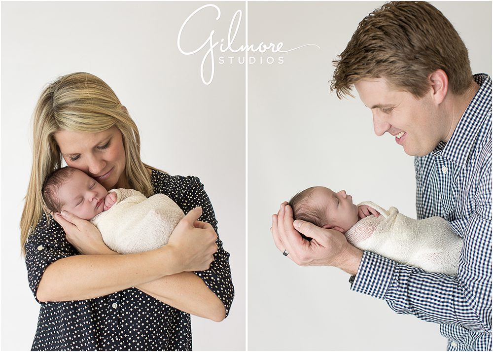 mommy and newborn baby, daddy with newborn boy, Family Newborn Photography Session