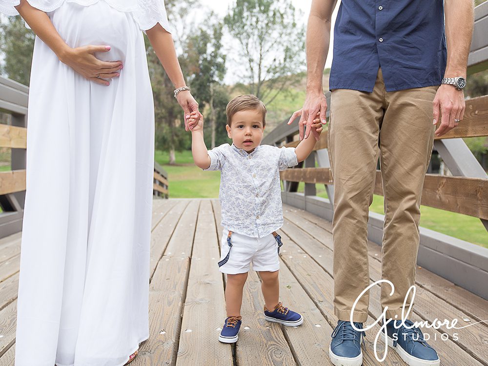 maternity portraits at the park with family, Laguna Niguel photographer