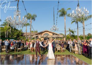 wedding photographers orange county reception photography - first dance - Rancho Valencia Resort
