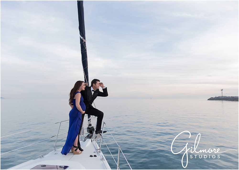 sailboat maternity session, ocean, harbor, Balboa Yacht Club photographer