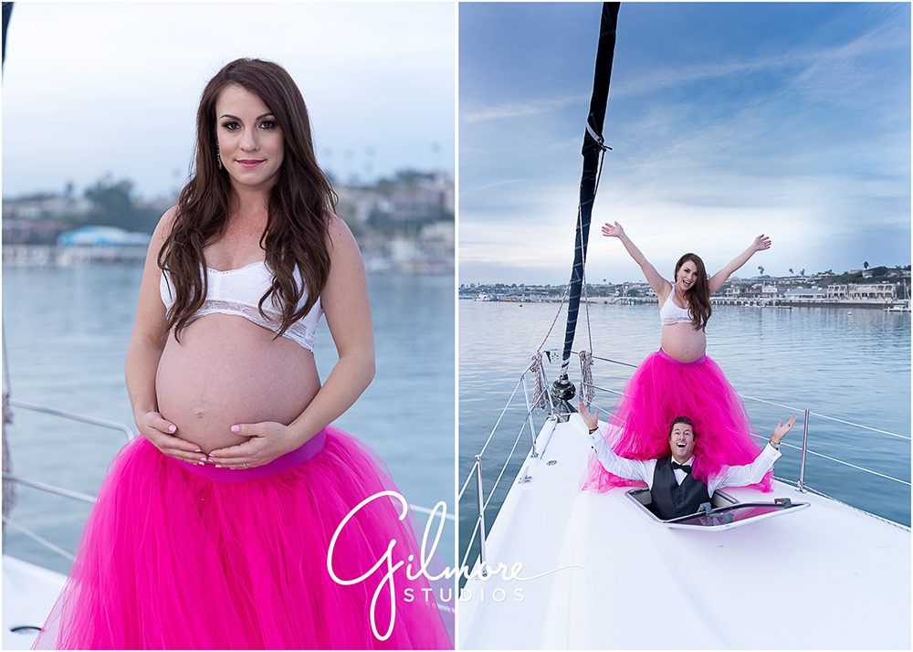 balboa yacht club maternity portrait session
