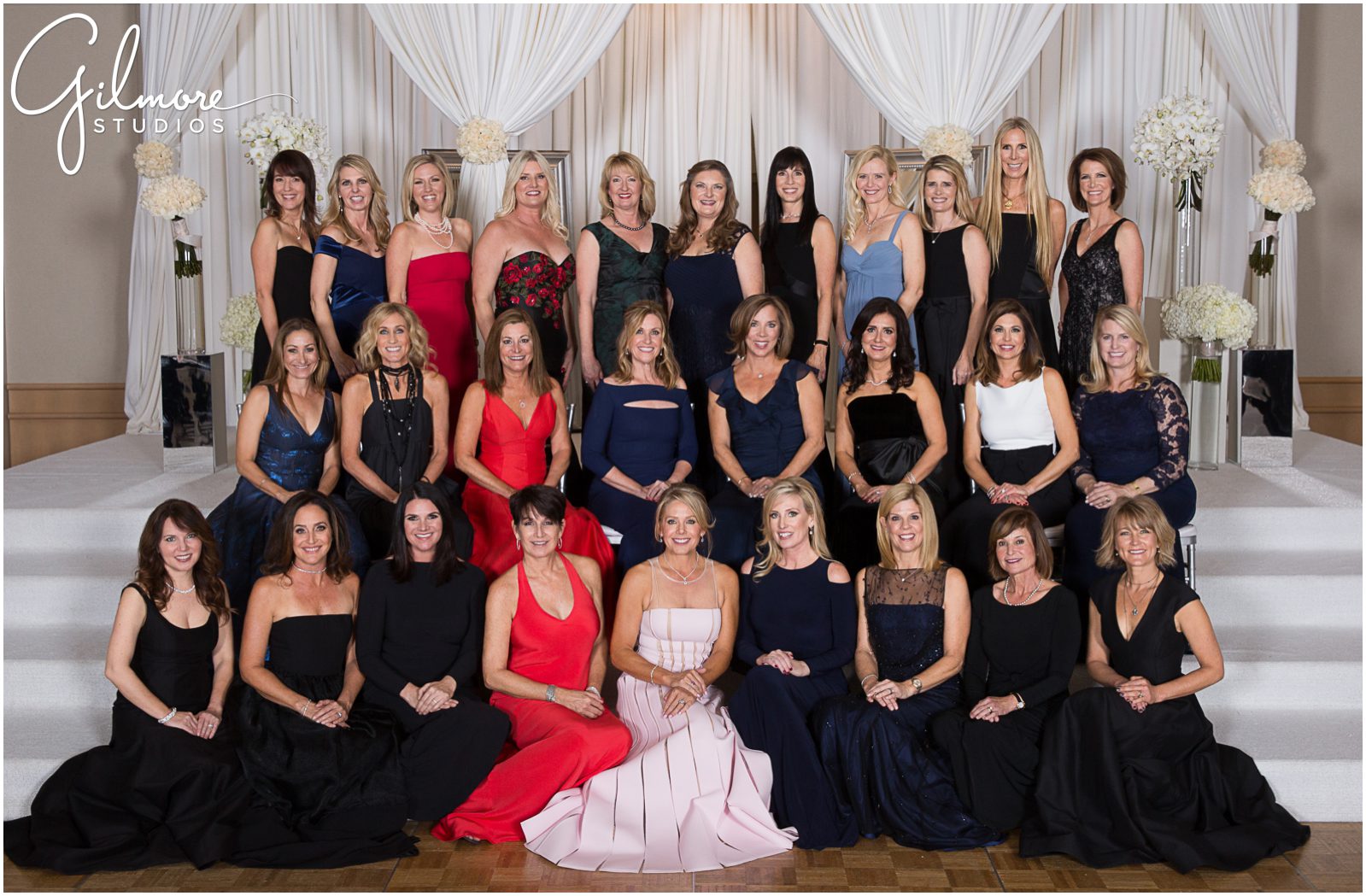 group portrait with the mothers of the debutantes, Debutante ball photographer