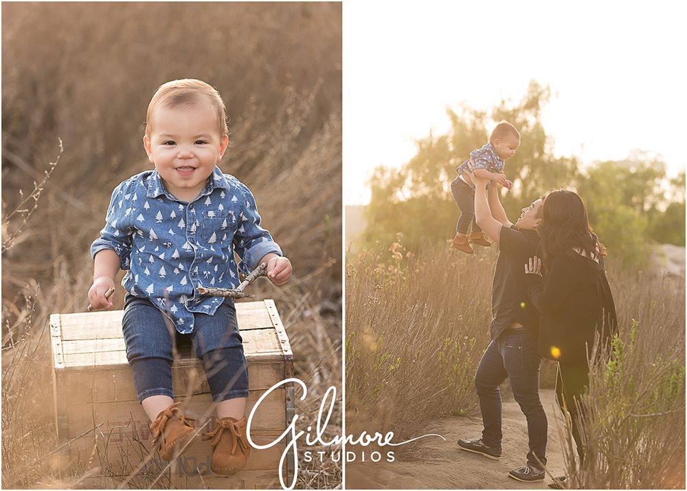 walking on the back bay trails in Newport Beach, family portrait session