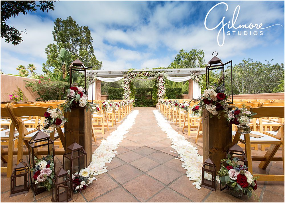 ceremony location at Rancho Valencia wedding resort
