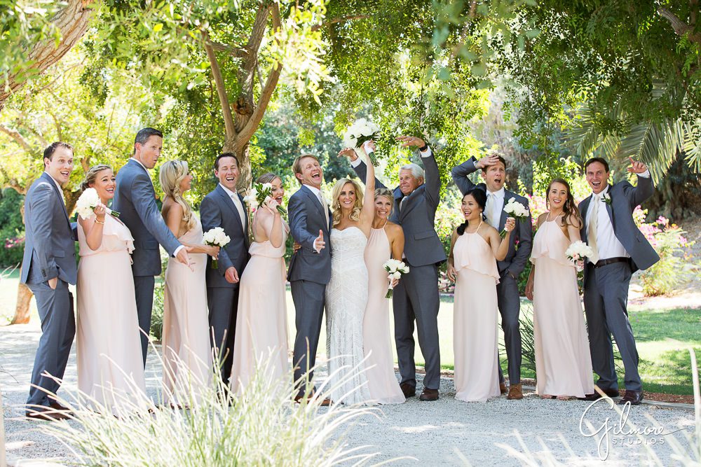 Bridal party at the Bougainvillea estate.