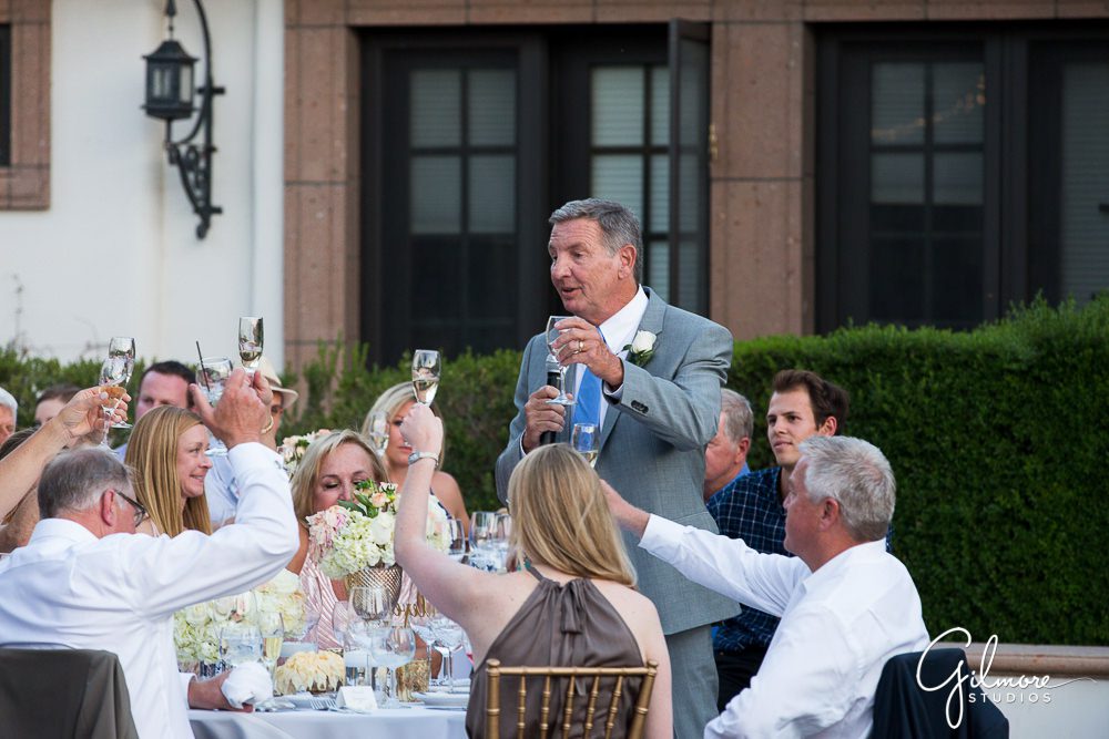 Father speeches at the wedding reception