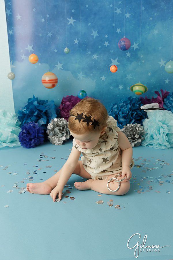 first birthday photographer - stars and planets