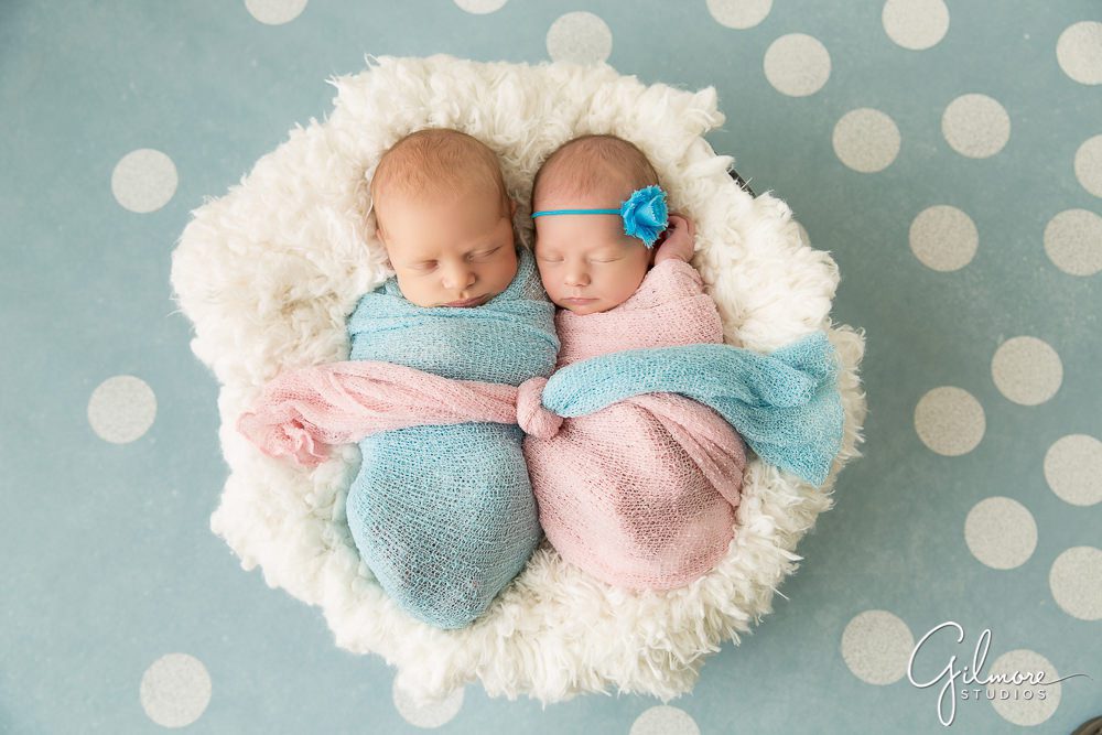 Newborn twins photography - Costa Mesa baby photographer