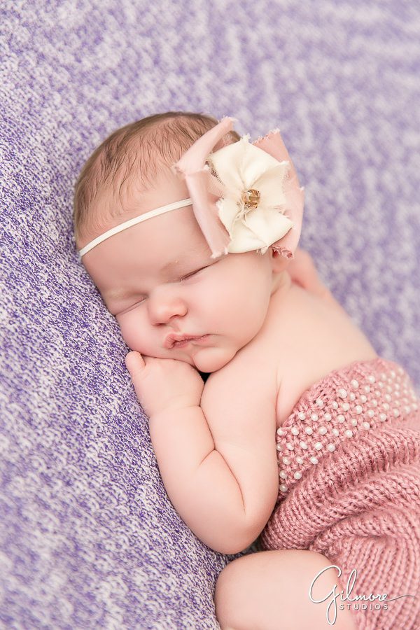 adorable newborn girl - Newport Beach newborn photographer