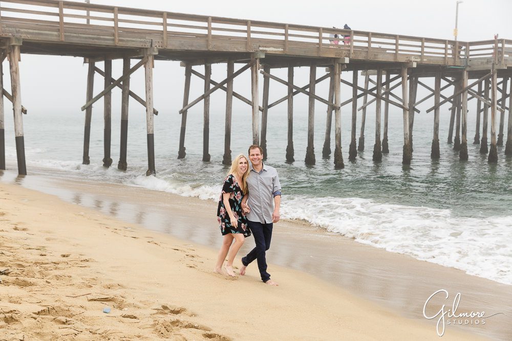 Balboa pier engagement session in Newport