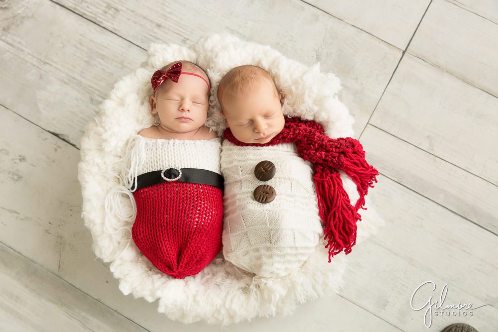 christmas twins outfit newborn twins photography