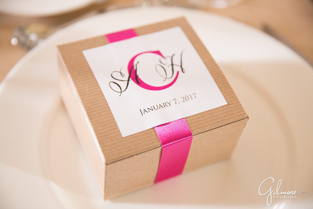 Customized favors for debutante ball guests