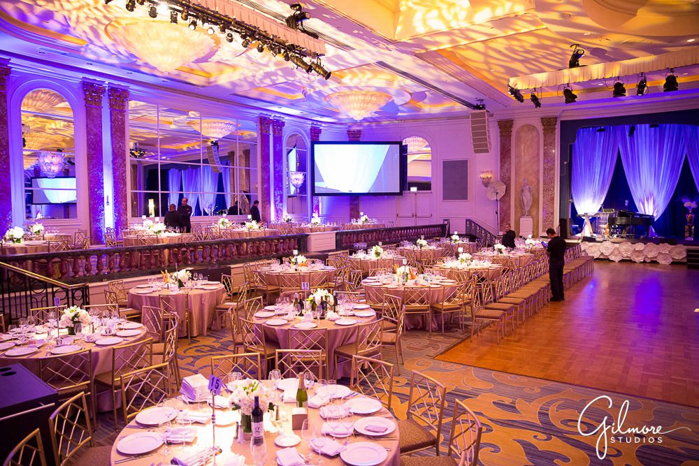 Ballroom and dining room at the Beverley Wilshire