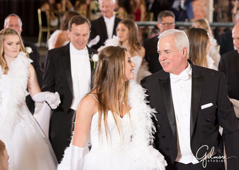Cute father-daughter moment at the ball