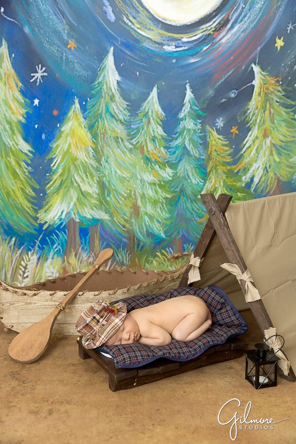 camping set, orange county newborn photography