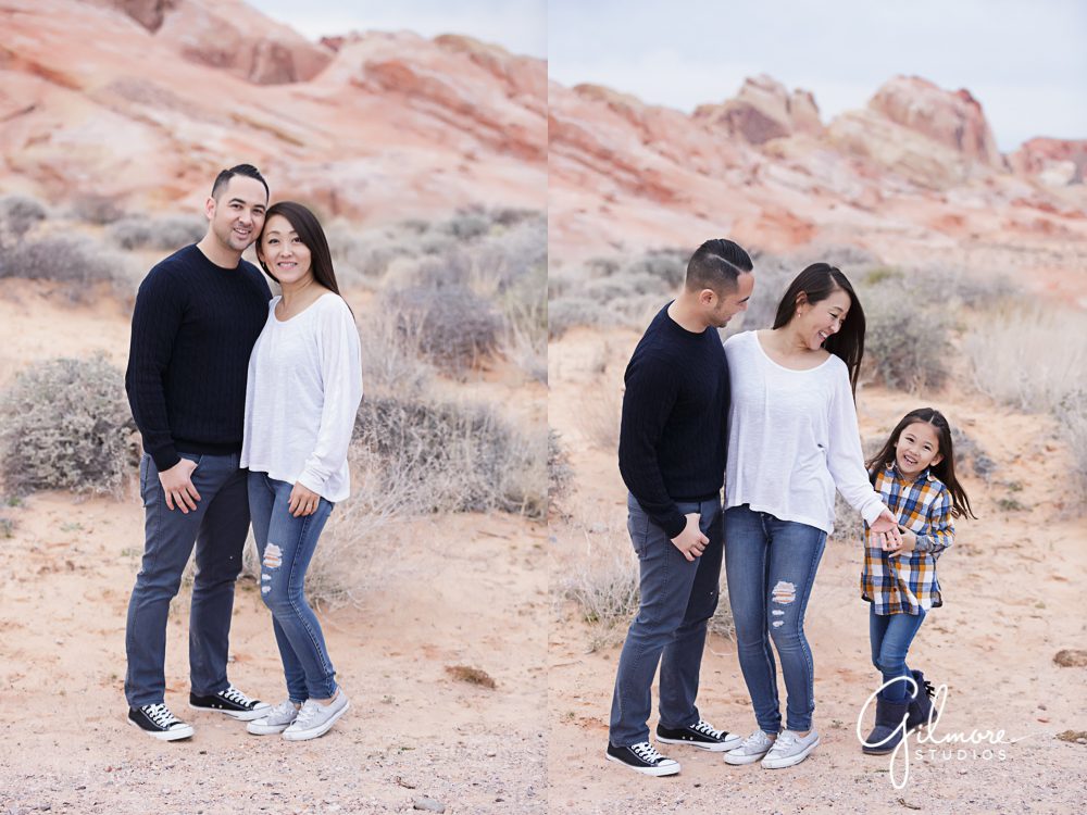 beautiful Valley of Fire family portrait