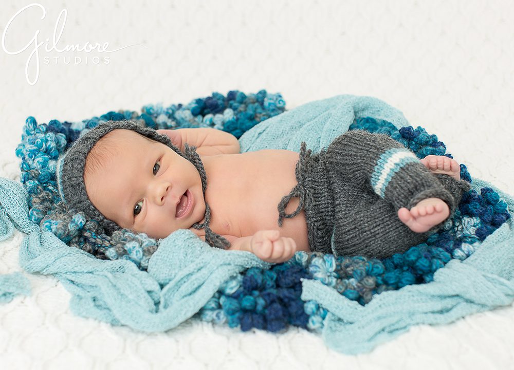 Newport Coast Newborn Photographer, blue, boy, blankets