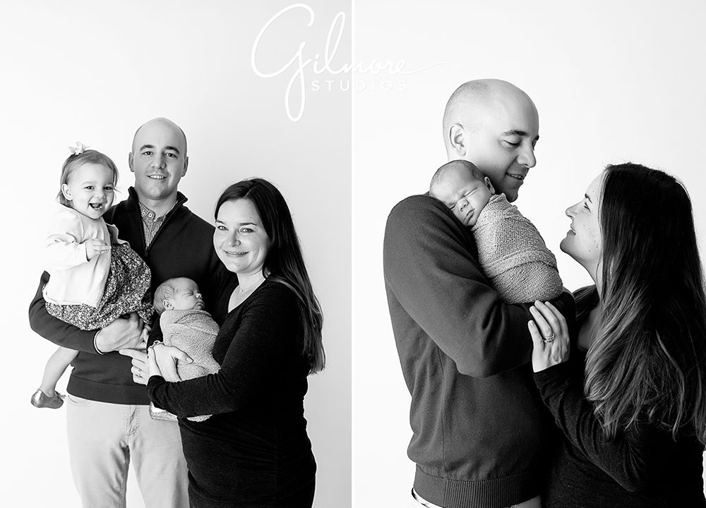family portrait with baby, Newport Coast Newborn Photographer