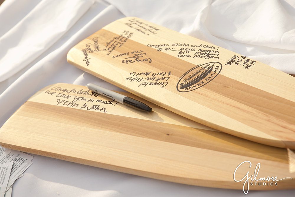 nautical paddles, sign in for guests, Balboa Yacht Club Wedding