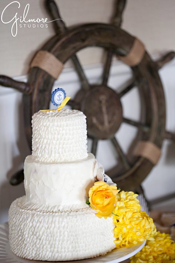 wedding cake, Balboa Yacht Club Wedding