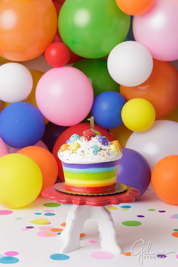 rainbow birthday cake from french's cupcake bakery