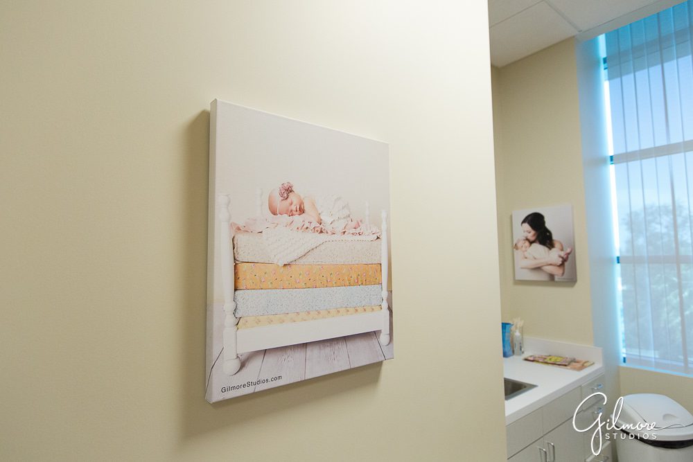 newborn baby artwork for your doctor office exam room