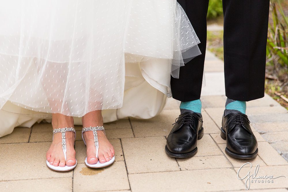 Ocean Institute wedding, wedding shoes
