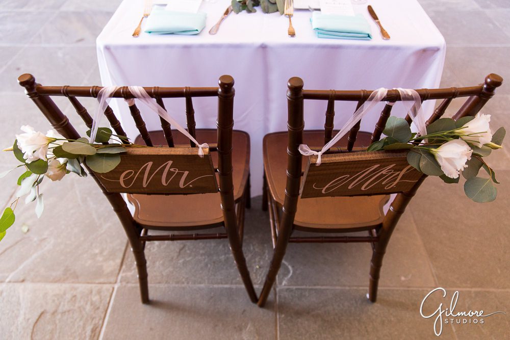 sweetheart table at the Ocean Institute Wedding