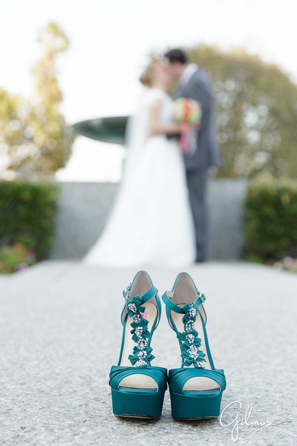 wedding shoes, Los Angeles LDS Temple photographer