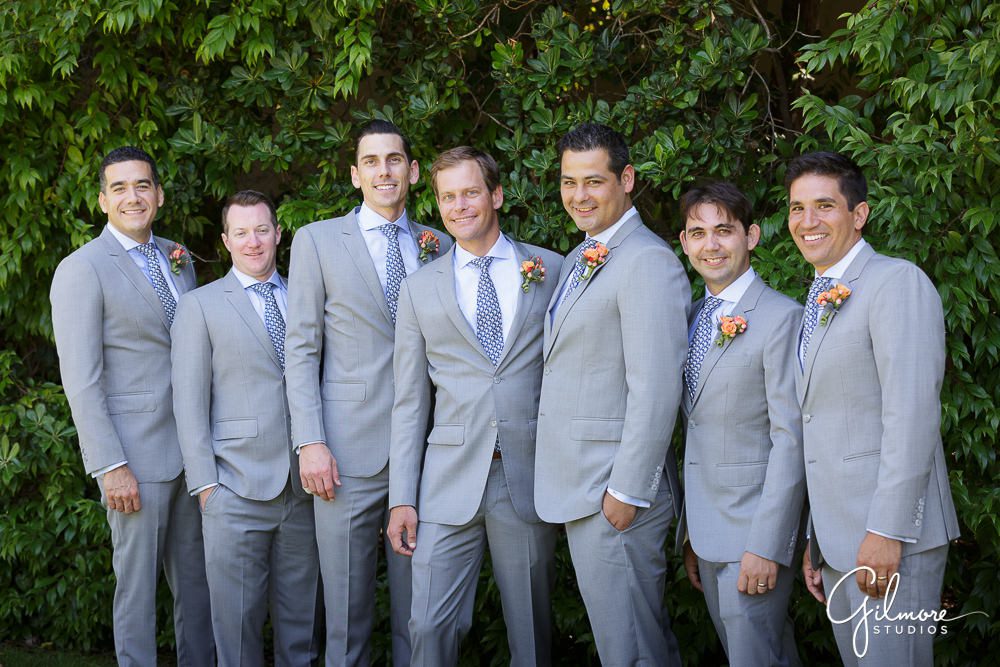 Balboa Yacht Club Wedding Photographer, groomsmen portrait session