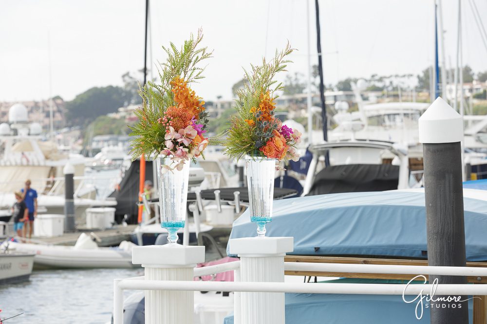 wedding decor and design, Balboa Yacht Club Wedding Photographer