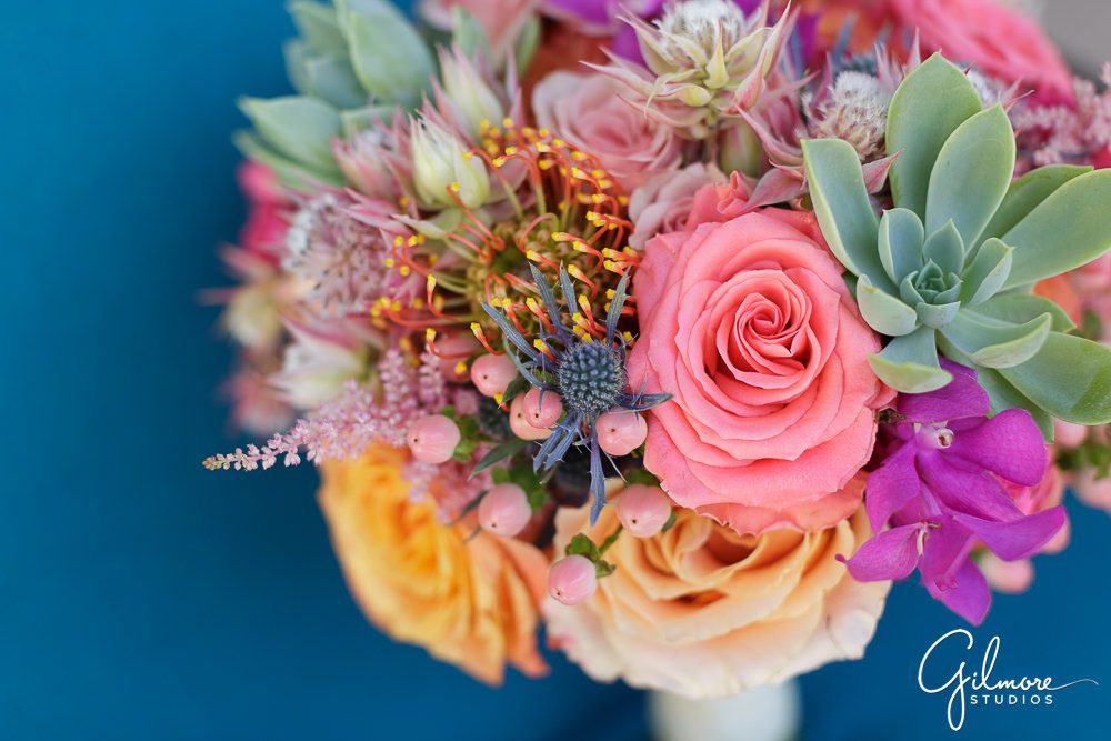 Balboa Yacht Club Wedding Photographer, Paradise Delight floral bouquet