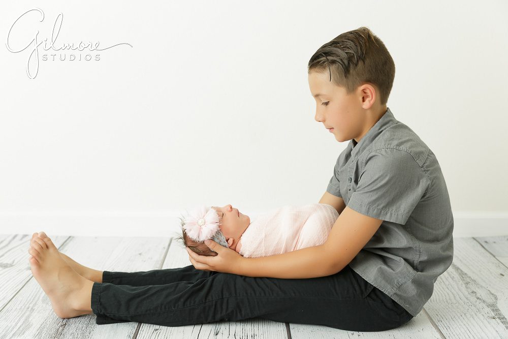 brother and sister, Newborn Family Portrait Photography