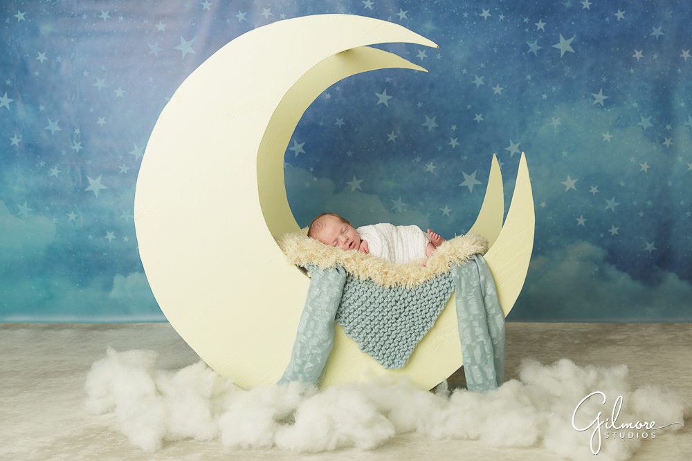 DIY moon baby prop, Laguna Beach Newborn Photographer