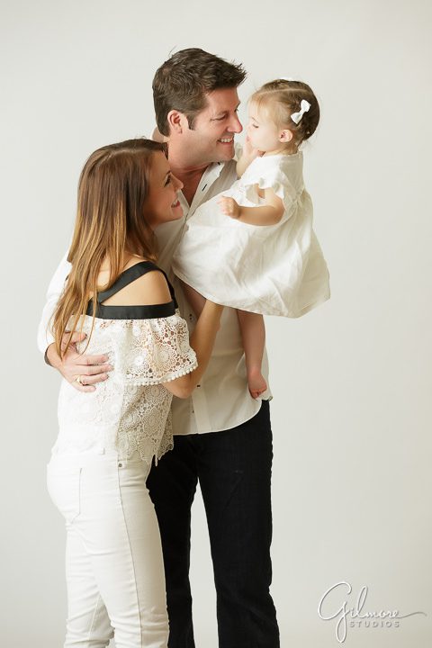 family portrait with one year old babySmash Cake Photo Session