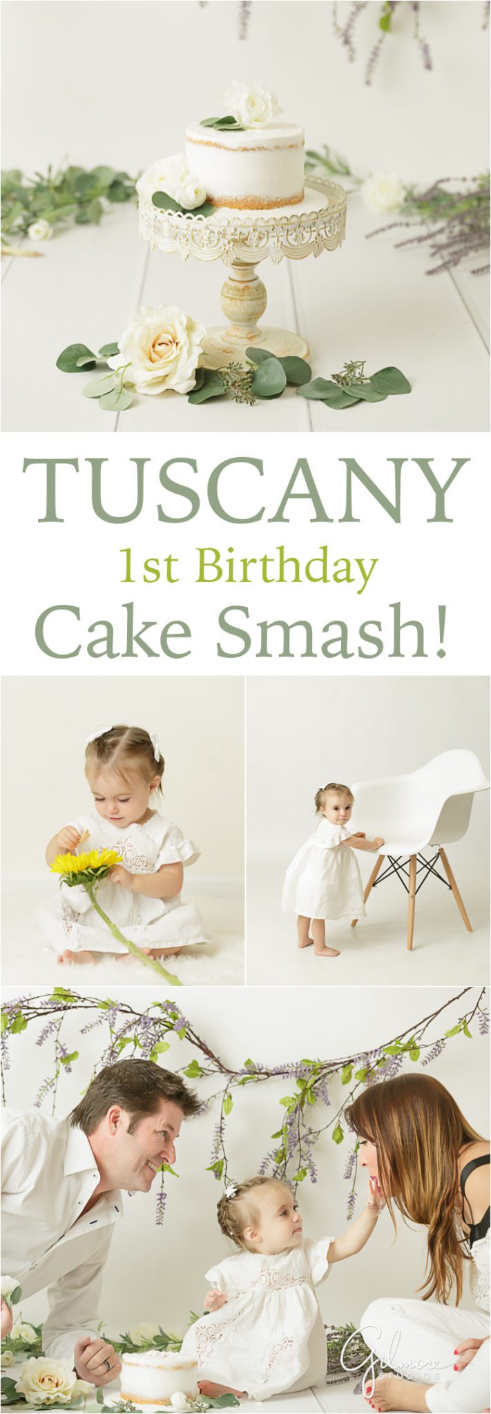 1st birthday Tuscany Italy cake smash photographer