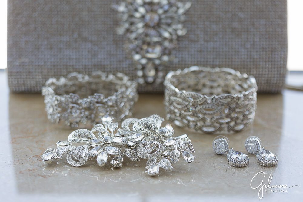 silver diamond wedding jewelry, korean bride, clutch, earrings, hair, Indian weddings