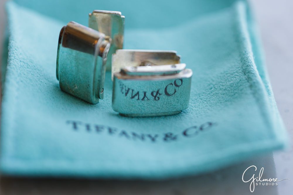 Tiffany & Co. silver cufflinks, Hilton San Diego Bayfront Wedding