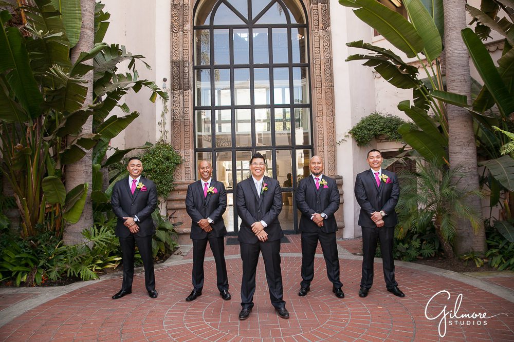 Turnip Rose wedding, Celebrations, groomsmen, Costa Mesa