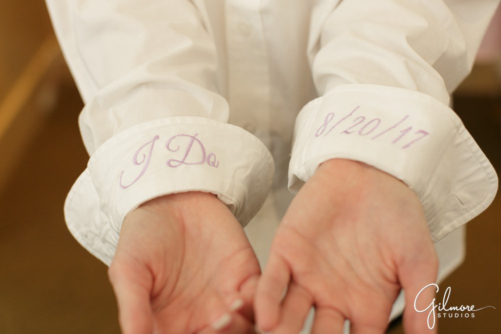 the bride's cuffs were embroidered, Turnip Rose Promenade Wedding