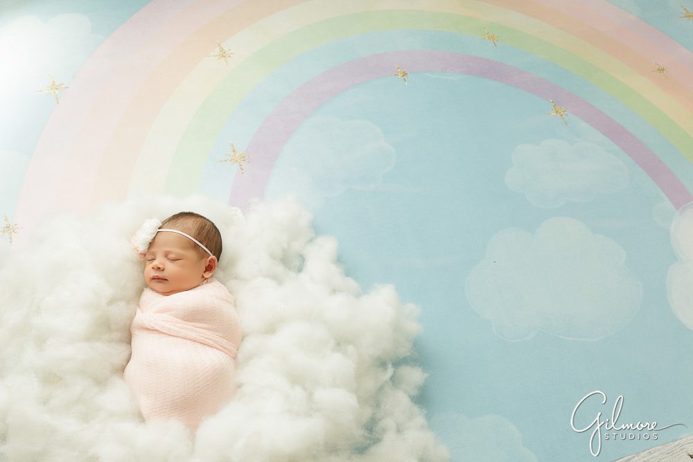 rainbow baby, Irvine Newborn Baby Photographer, Hazy Skies Designs