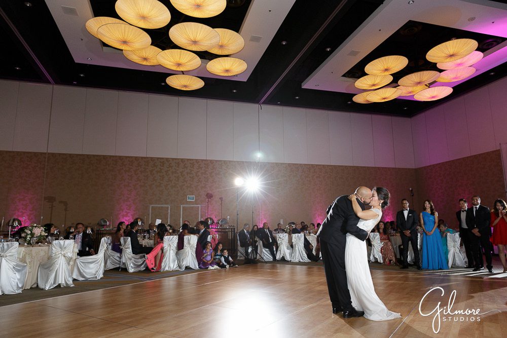 first dance, Hilton San Diego Bayfront Wedding reception