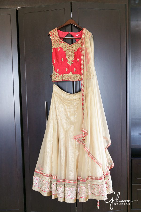 sari, bridal lehnga, Hilton San Diego Bayfront Hindu Wedding, Indian bride