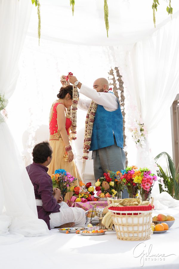 Mandapa, Hindu Indian wedding ceremony, Hilton San Diego Bayfront Wedding