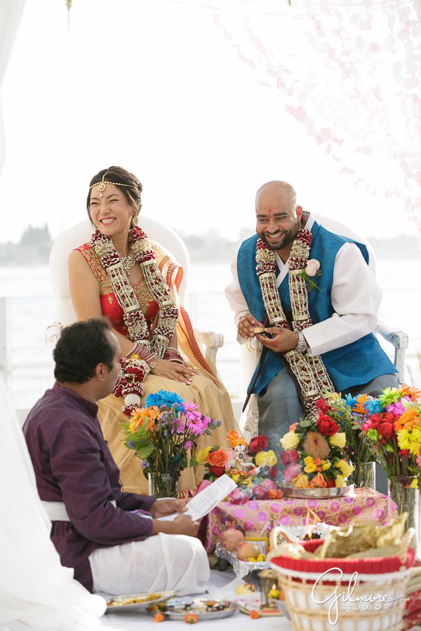 Indian Mandapa, Hindu wedding ceremony, Hilton San Diego Bayfront Wedding