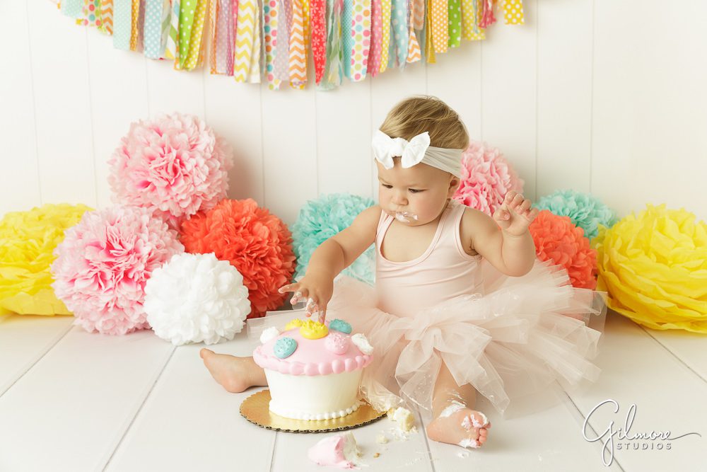 French's Cupcake Bakery, First Birthday Cake Smash Photography