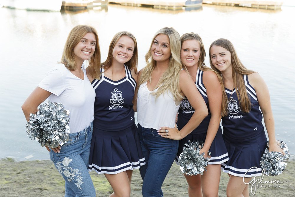 cheerleaders, cheer coaches, portrait photohgraphy, Newport Harbor High School
