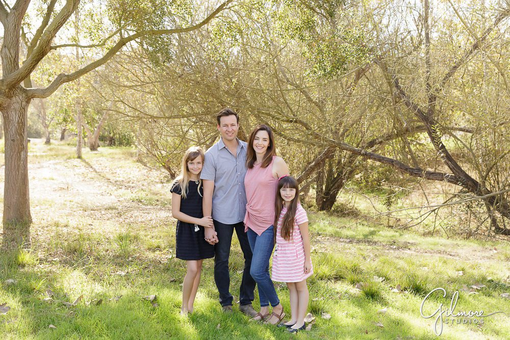 Orange County Family Portrait Photographer, rustic woods location