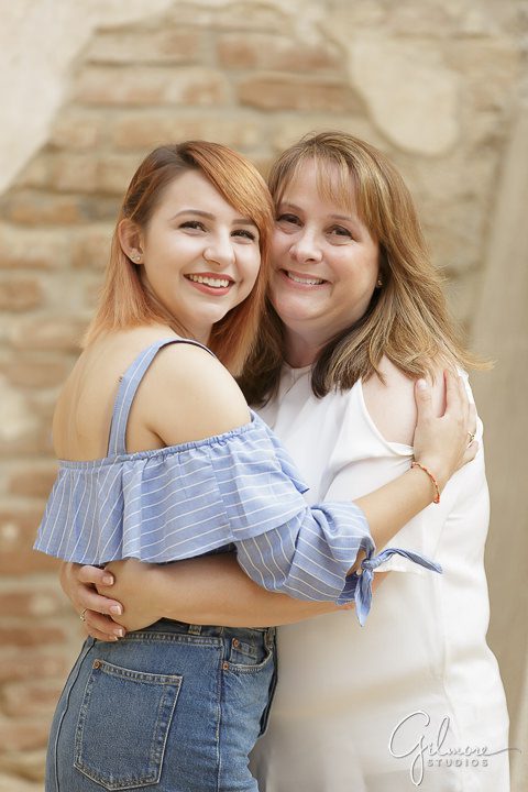 mother and daughter, San Juan Capistrano Mission Family Portrait, outfit