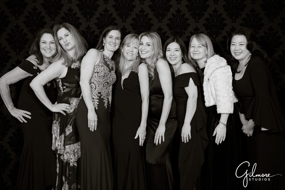 mothers get together for a fun portrait at the debutante ball, Beverly Wilshire